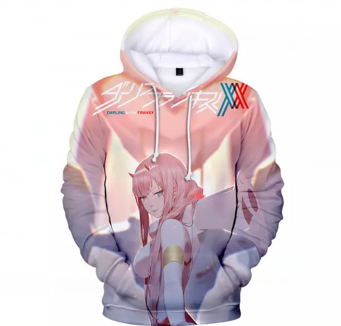 Image of 3D Printed Hoodies - Anime DARLING in The FRANXX Sweatshirt