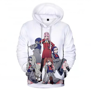 3D Printed Hoodies - Anime DARLING in The FRANXX Sweatshirt