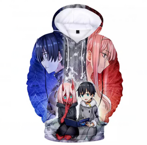 3D Printed Hoodies - Anime DARLING in The FRANXX Sweatshirt