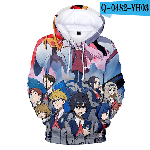 Image of 3D Printed Hoodies - Anime DARLING in The FRANXX Sweatshirt