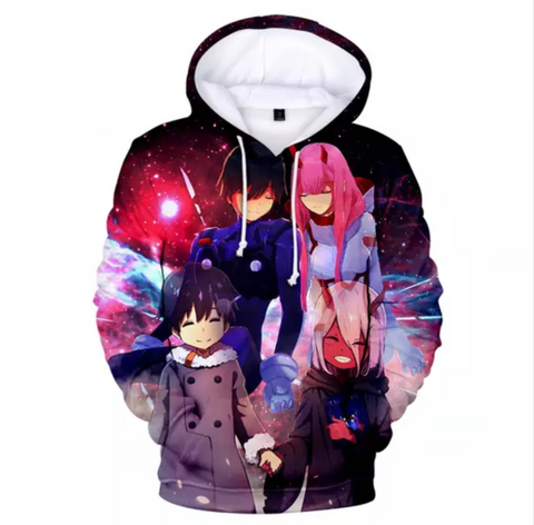 Image of 3D Printed Hoodies - Anime DARLING in The FRANXX Sweatshirt