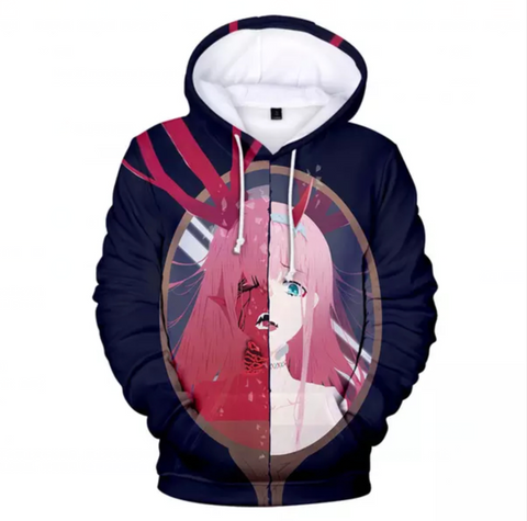 Image of 3D Printed Hoodies - Anime DARLING in The FRANXX Sweatshirt