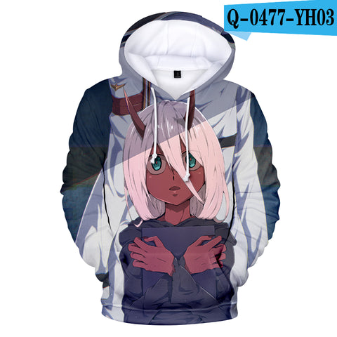 Image of 3D Printed Hoodies - Anime DARLING in The FRANXX Sweatshirt