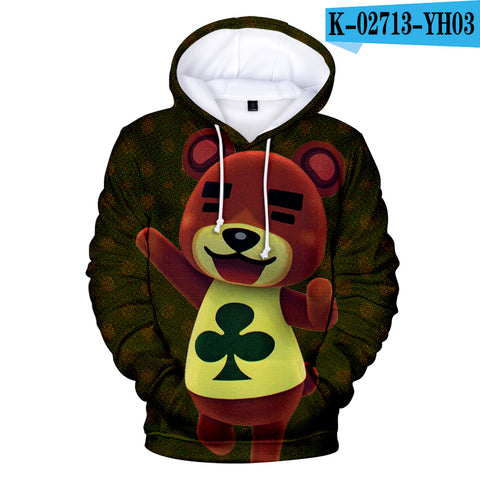 Image of Animal Crossing Hooded Pullover Sweatshirts Hoodies