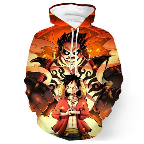 Image of One Piece Luffy Gear Fourth 3D Hoodie