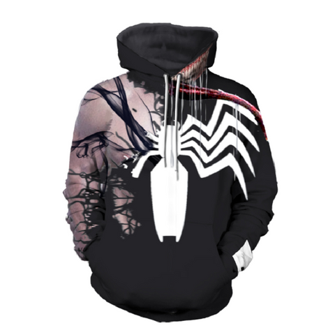 Image of Spider-Man Hoodie - Venom Pullover Hoodie