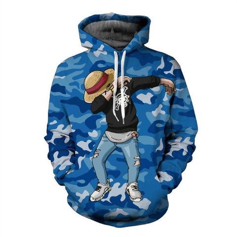 Image of One Piece Hoodie - Monkey D. Luffy Pullover Hoodie