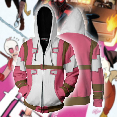 Image of Gwenpool Hoodie - Zip Up Hoodie CSOS814