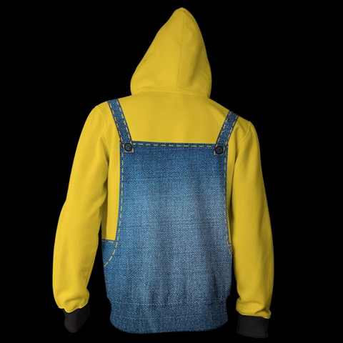 Image of Despicable Me Hoodie - Minions Zip Up Hoodie