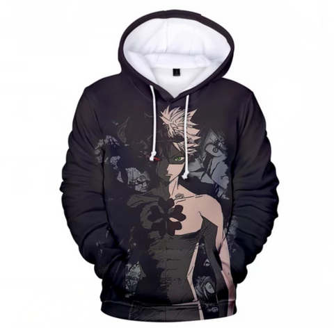 Image of Anime Black Clover Hoodie Sweatshirt - Casual Streetwear