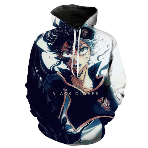 Image of 3D Printed Anime Black Clover Hoodies Pullover