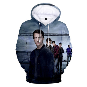 TV Series 13 Reasons Why 3D Printed Hoodie - Hooded Pullover Streetwear