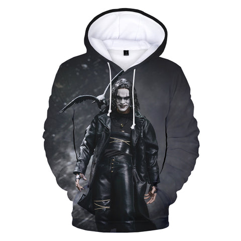 Image of Horror Movie The Crow 3D Printed Hoodie Outwear