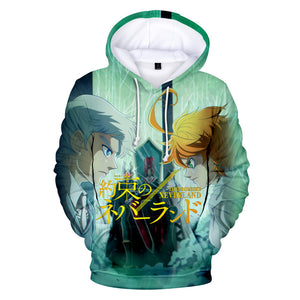 Anime The Promised Neverland 3D Printed Pullover Hoodies