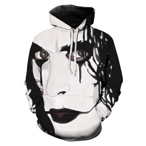 Image of Eric Draven Pullover - Horror Movie The Crow 3D Printed Hoodies