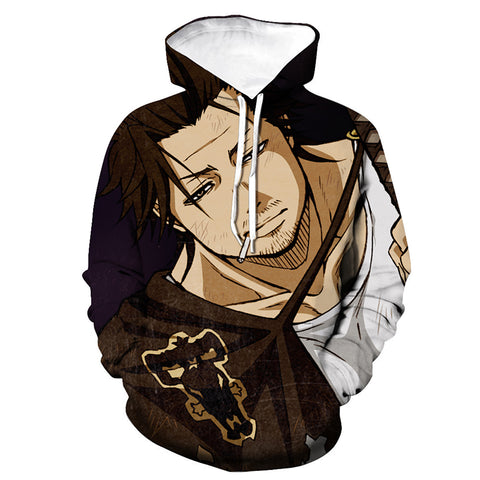 Image of Black Clover Hoodies - Anime 3D Printed Hooded Pullover