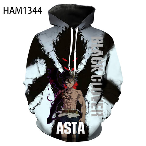 Image of Anime Black Clover 3D Printing Hoodie - Fashion Pullover