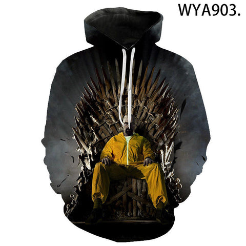 Image of TV Series Breaking Bad Hoodies - 3D Printed Streetwear Pullover