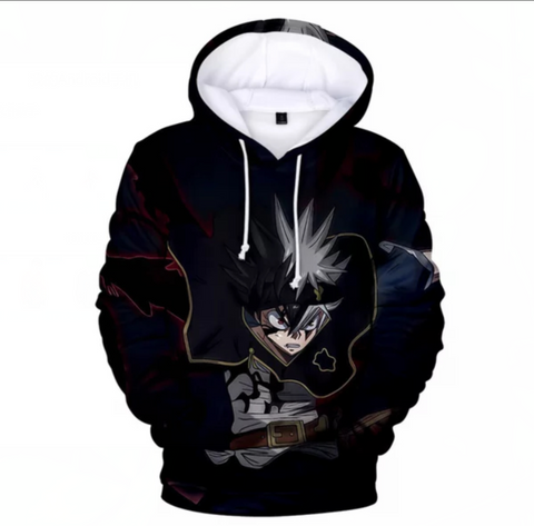 Image of Black Clover Hoodie Sweatshirt - Anime Casual Streetwear