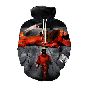 Anime 3D Printed Trendy Akira Hoodies Pullover