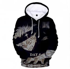 Black Clover Hoodie Sweatshirt - Anime Casual Streetwear