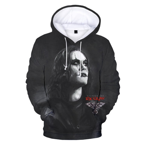 Image of Horror Movie The Crow 3D Printed Hoodie Outwear