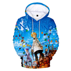 Anime The Promised Neverland 3D Printed Hoodies Pullover