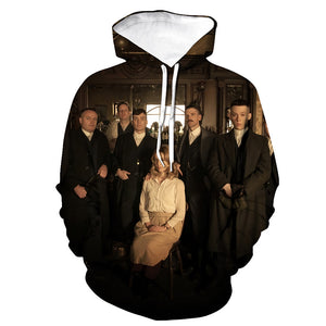 TV Series Peaky Blinders 3D Printed Hooded Pullover Hoodies