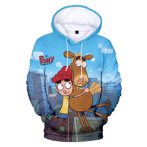 Image of Funny Hooded Cartoon TV Series It's Pony 3D Print Hoodies