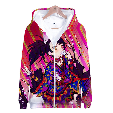 Image of Cartoon Idol Time Pripara 3D Zipper Hoodie - Hooded Zip-Up Pullovers Sweatshirt