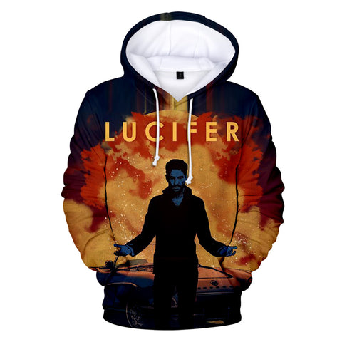 Image of TV Series Lucifer Morningstar 3D Printed Hoodie