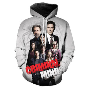 Criminal Minds 3D Printed Hoodies - Hip Hop Long-Sleeve Tops