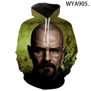 3D Printed Breaking Bad Pullover - TV Series Streetwear Hoodies