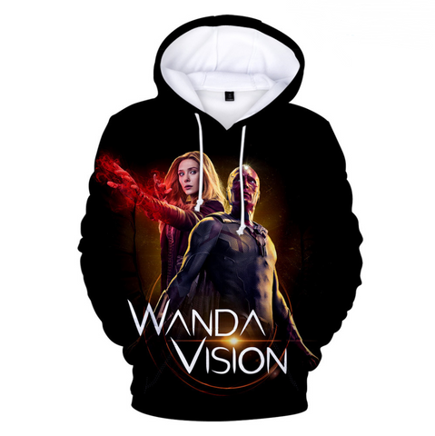 Image of 3D Printed Fashion Wanda Vision Hoodie Sweatshirts