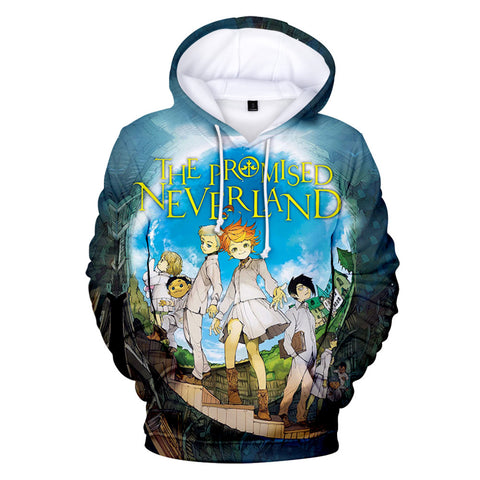 Image of 3D Printed The Promised Neverland Hoodies Pullover