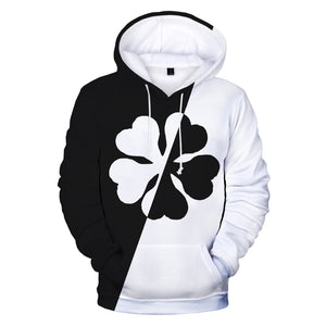 Unisex Black Clover 3D Printed O-Neck Pullover Hoodies