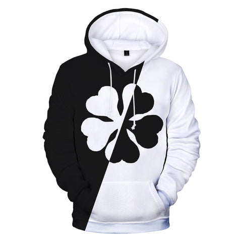 Image of Unisex Black Clover 3D Printed O-Neck Pullover Hoodies