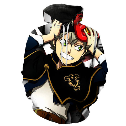 Image of 3D Printed Anime Black Clover Hoodies Pullover