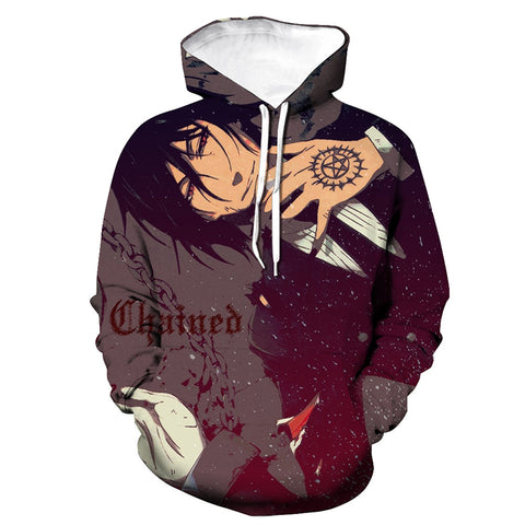 Image of Anime 3D Printed Hooded Pullover - Black Butler Hoodies