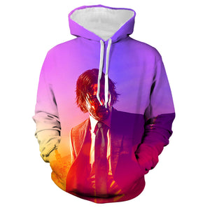 Summer Movie John Wick 3D Hoodie - Fashion Streetwear