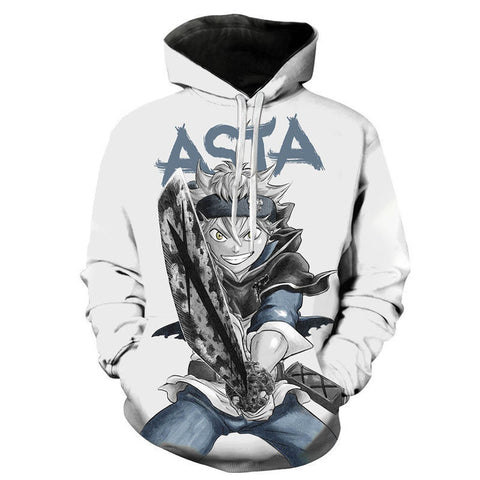 Image of 3D Printed Anime Black Clover Pullover Hoodies