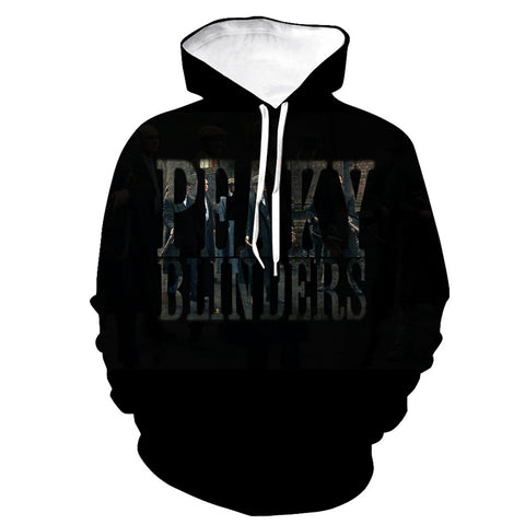 Image of TV Series 3D Printed Peaky Blinders Hooded Pullover Hoodies