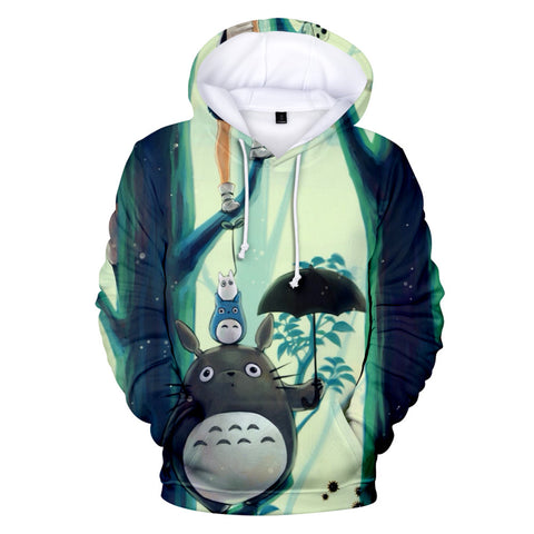 Image of My Neighbor Totoro Hoodie - Anime Hooded Sweatshirt