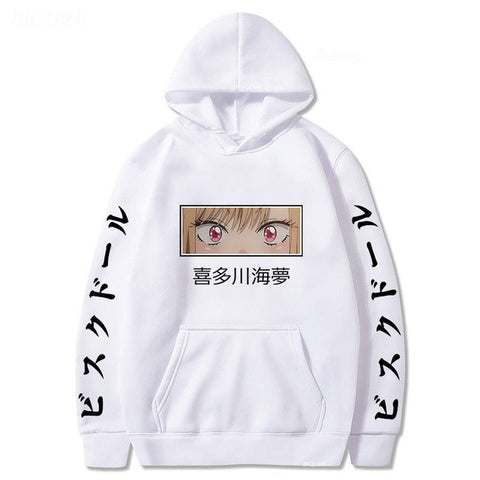 Image of Anime My Dress-up Darling Marin Kitagawa Eye Hoodies Streetwear Sweatshirt