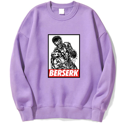 Image of Berserk Guts Manga Pullovers Sweatshirts Anime Print Streetwear Tops