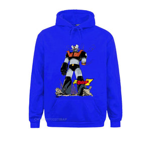Mazinger Z Cartoon Anime Robot Cotton Sportswear Crew Neck Hoodie