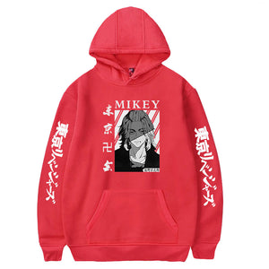 Anime Tokyo Revengers Hoodies Sano Manjirō Mikey Printed Pullover Sweatshirts