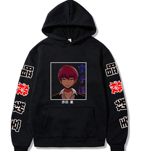Anime Assassination Classroom Karma Akabane Sweatshirt Pullover Oversized Harajuku Hip Hop Streetwear Hoodies
