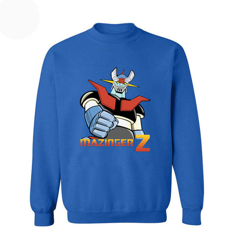 Image of Anime Mazinger Z Vintage Sweatshirts Cartoon Hip Hop Sportswear Clothing