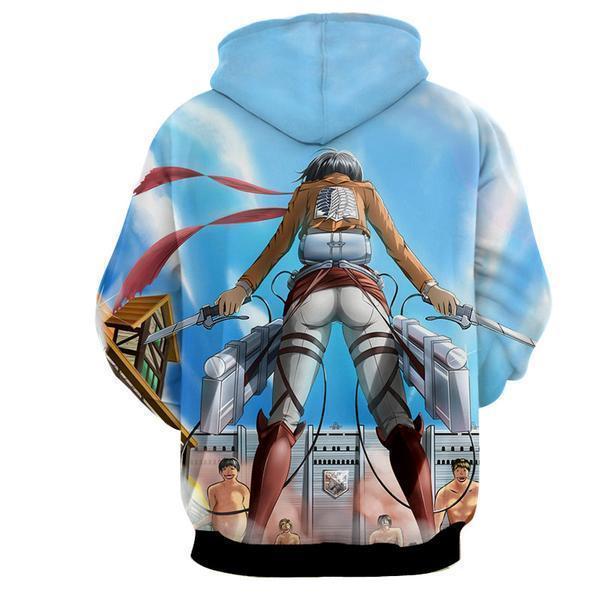 Attack On Titan Mikasa Ackermann 3D Printed Hoodie